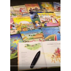 ĮGARSINTA 9 knygų bibliotekėlė "Mažiems ir dideliems -" su skaituku