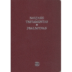 Naujasis Testamentas ir Psalmynas bordo (8 x 11,5 cm), kišeninis)