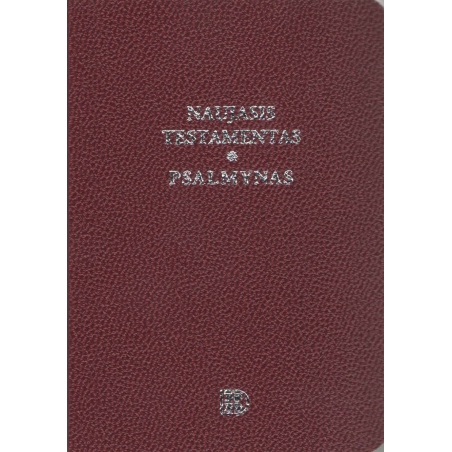 Naujasis Testamentas ir Psalmynas bordo (8 x 11,5 cm), kišeninis)