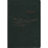 Biblija 14,5 x 21 cm, kanoninė, lanksčiais viršeliais 2020 m. tamsiai žalia